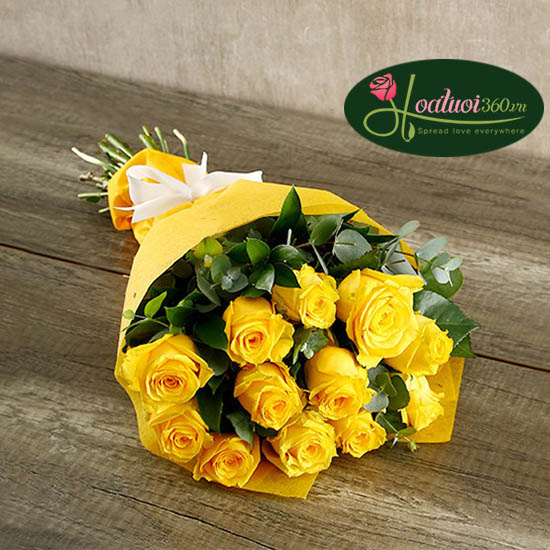 Hoa hồng vàng tượng trưng tình bạn và tình yêu chân thành